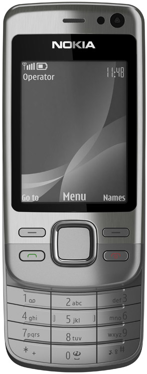Nokia6600i slide silver fron open